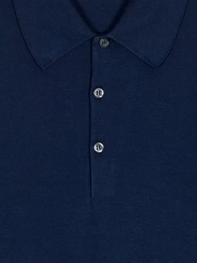 John Smedley Isis Fine Knit Cotton Polo Shirt Clothing