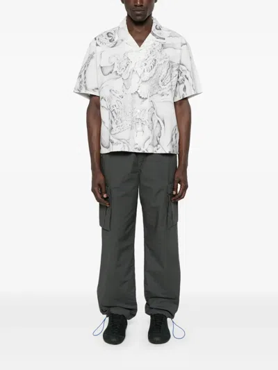 Brain Dead Short Sleeve Shirt With Button
