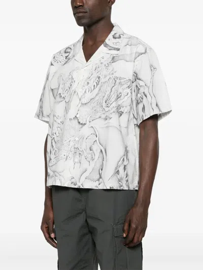 Brain Dead Short Sleeve Shirt With Button