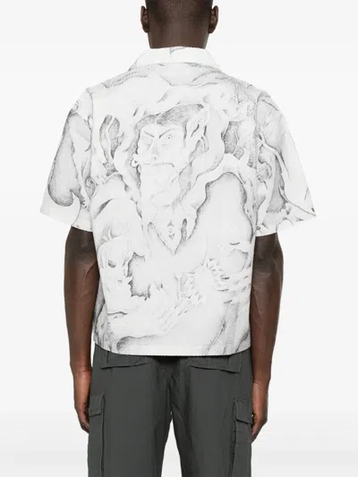 Brain Dead Short Sleeve Shirt With Button