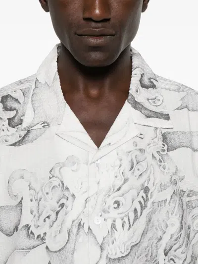 Brain Dead Short Sleeve Shirt With Button