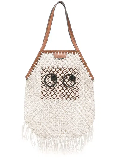 ANYA HINDMARCH EYES-MOTIF TOTE BAG 