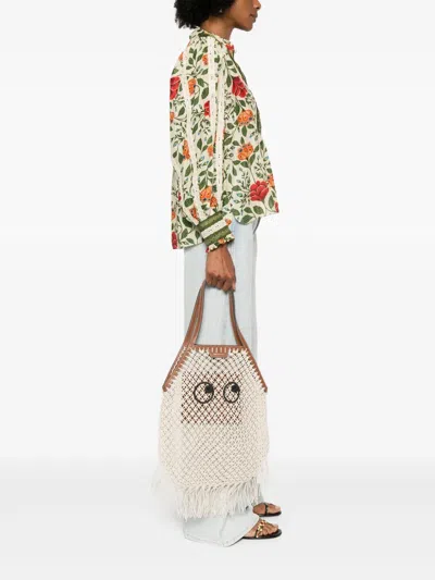ANYA HINDMARCH EYES-MOTIF TOTE BAG 