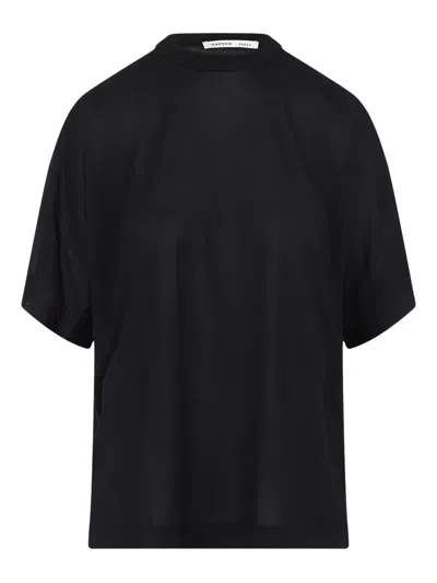 Carven Silk T-shirt With High Neckline
