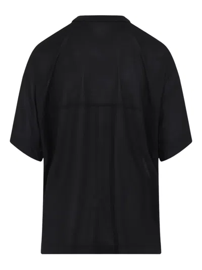 Carven Silk T-shirt With High Neckline