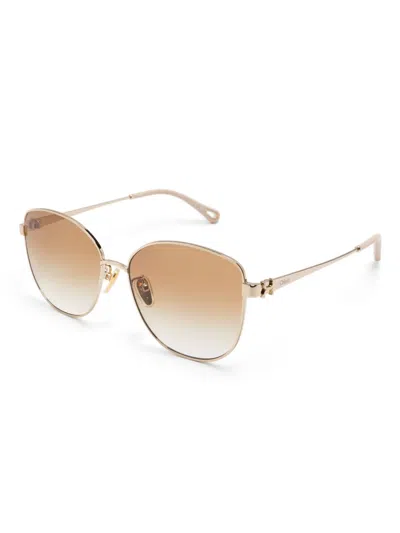Chloé Butterfly-frame Sunglasses In Brown