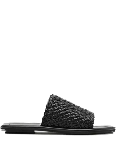 St Agni Leather Slides