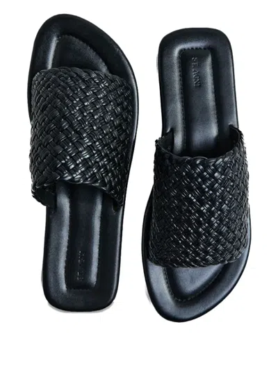 St Agni Leather Slides