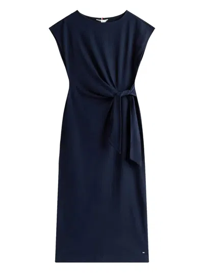 Tommy Hilfiger Boat Neck Slim Midi Dress