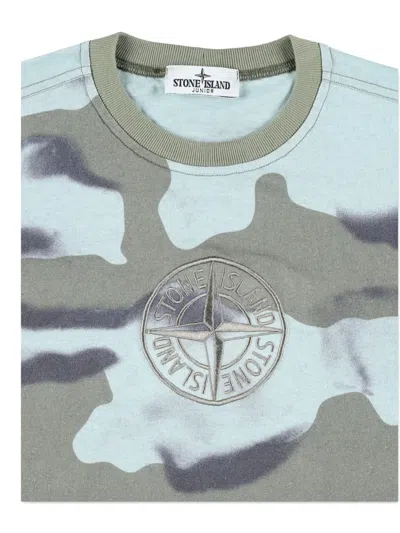 Stone Island Camouflage-print T-shirt