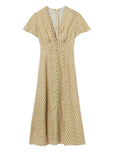 Claudie Pierlot Printed Midi Dress