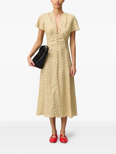 Claudie Pierlot Printed Midi Dress