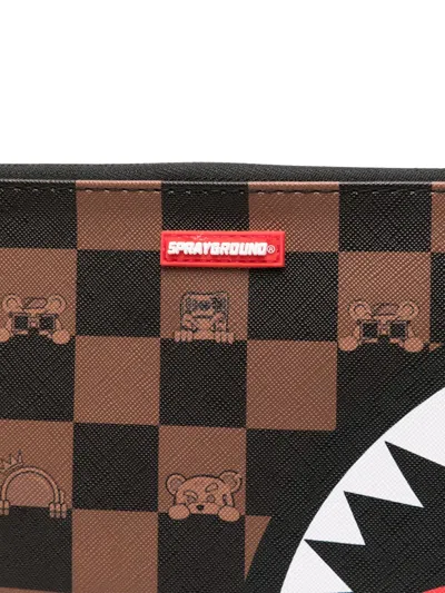Sprayground Checked Messenger Bag