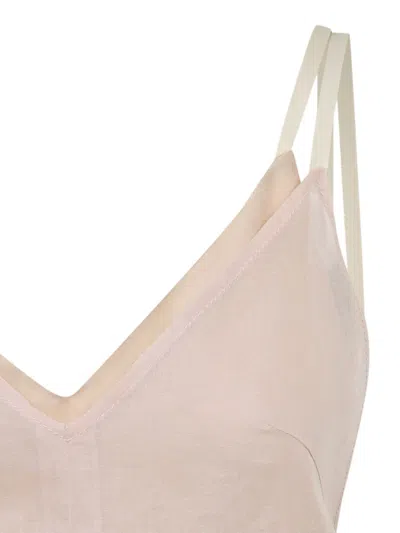 Carven Beige Open-back Slip Maxi Dress