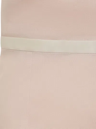 Carven Beige Open-back Slip Maxi Dress