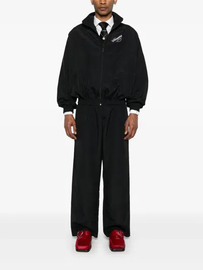 Willy Chavarria Polyester  Rubber Jackets In Black