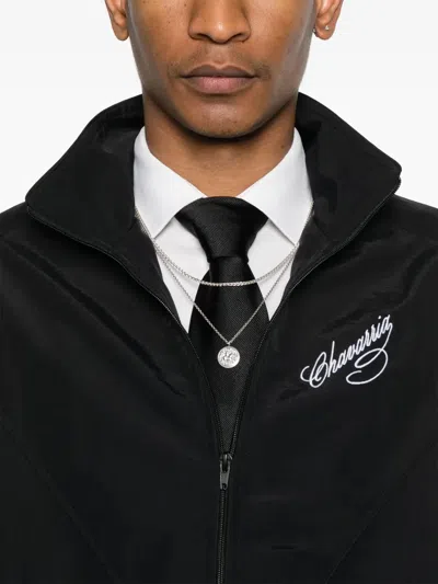 Willy Chavarria Polyester  Rubber Jackets In Black