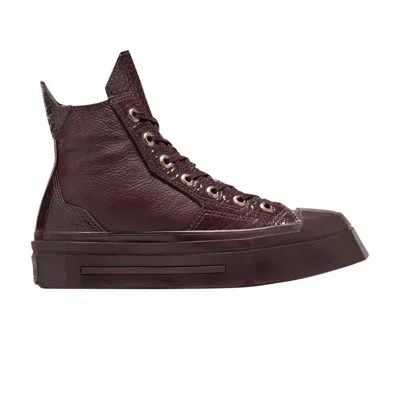 Pre-owned Converse Wmns Chuck 70 De Luxe Squared High 'bloodstone Croc' In Red