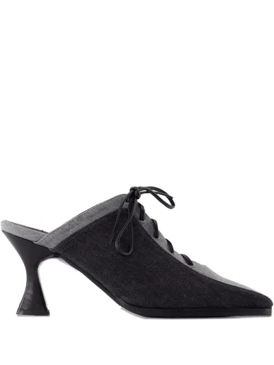Carel Corset Lace-up Mules