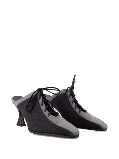 Carel Corset Lace-up Mules