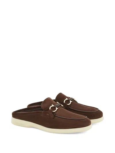 Ferragamo Gancini Buckle Loafer Mule