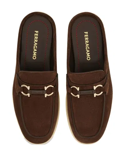 Ferragamo Gancini Buckle Loafer Mule