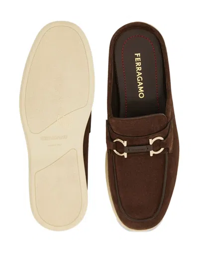 Ferragamo Gancini Buckle Loafer Mule