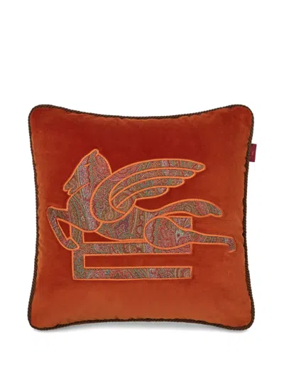Etro Home Logo-embroidered Cushion