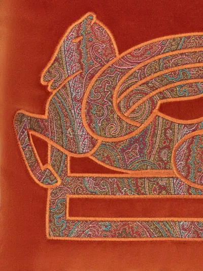 Etro Home Logo-embroidered Cushion