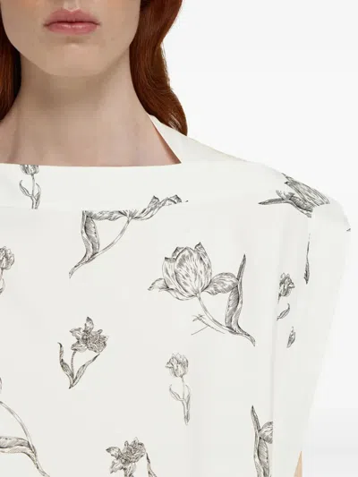 Ferragamo Floral-print Midi Dress