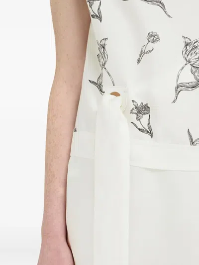 Ferragamo Floral-print Midi Dress