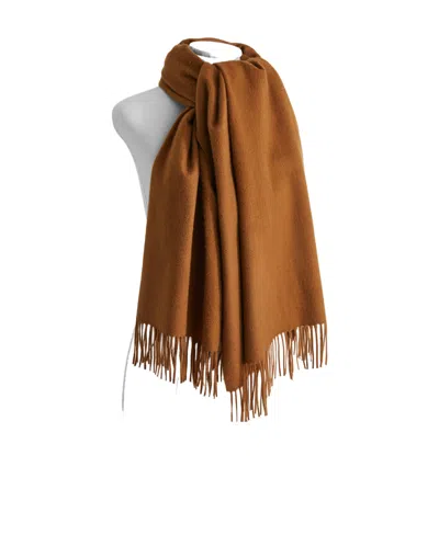 Max Mara Logo-embroidered Cashmere Scarf