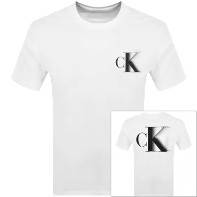 Shop Calvin Klein Jeans Bold Ck T Shirt White