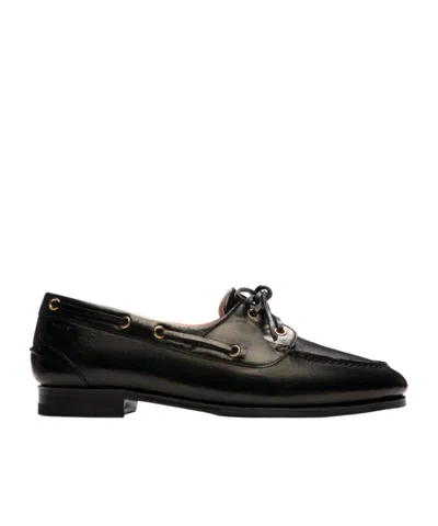 Bally Pathy Leather Derby Shoes In Black