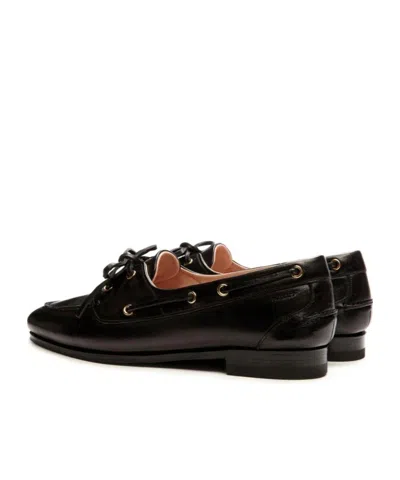 Bally Pathy Leather Derby Shoes In Black