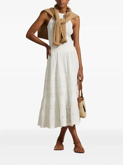 Polo Ralph Lauren Broderie-anglaise Tiered Skirt