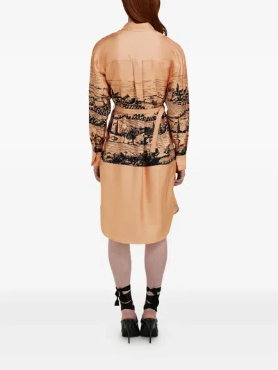 Ferragamo Printed Shirt Dress