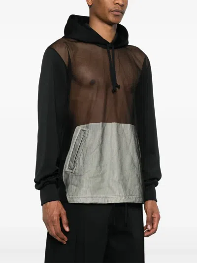 Comme Des Garçons Homme Deux Panelled Hoodie