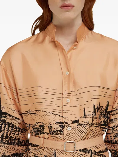 Ferragamo Printed Shirt Dress