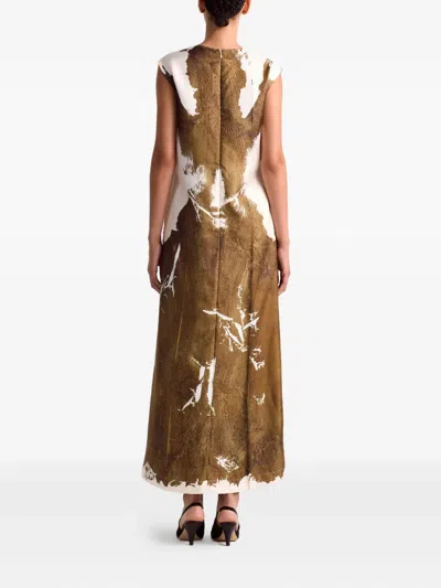 Altuzarra Cherie Printed Silk Maxi Dress