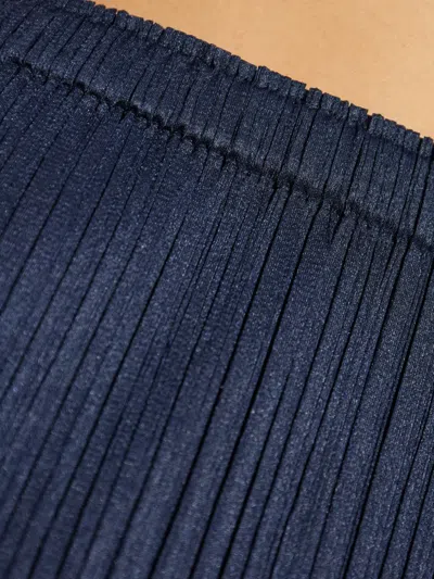 Issey Miyake Navy May Loop Bottoms Midi Skirt