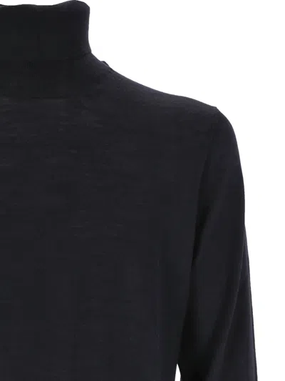 Gran Sasso Man Turtleneck Midnight Blue Size 38 Virgin Wool
