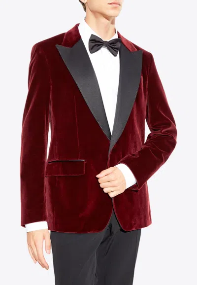 Dolce & Gabbana Cotton-blend Velvet Tuxedo Jacket