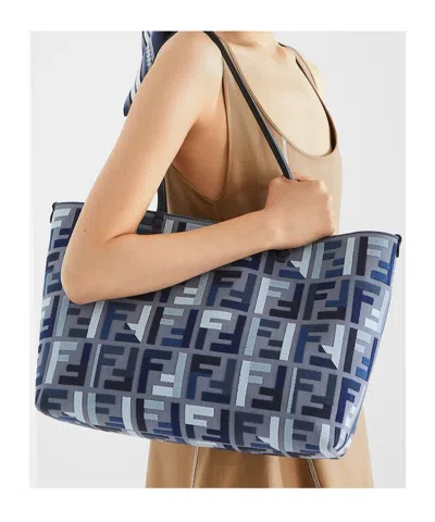 Fendi Roll Large Tote-bag In Blue