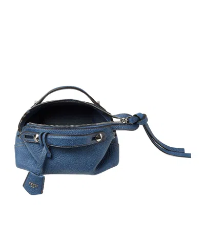 Fendi By The Way Soft Minibag In Blue Denim-effect Leather Women