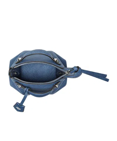 Fendi By The Way Soft Minibag In Blue Denim-effect Leather Women