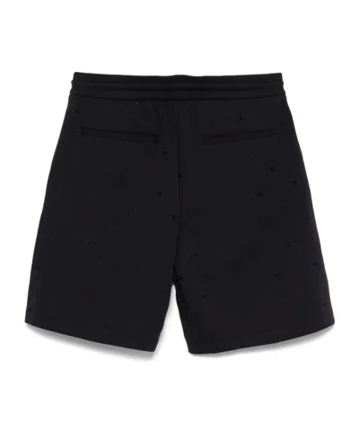 Emporio Armani Logo Print Cotton Shorts