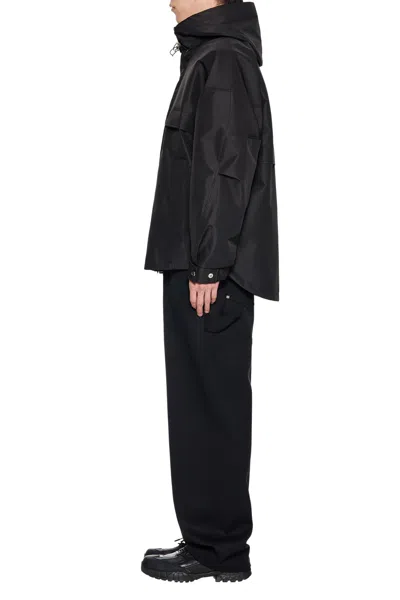 Wooyoungmi Hooded Polyester Jacket With Drawstring And Pockets