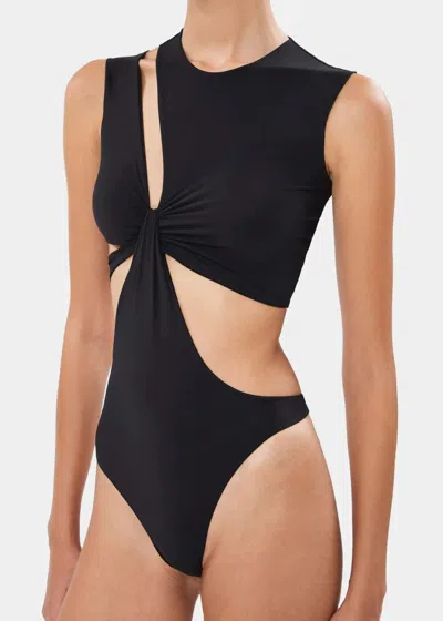 Amazuìn Hollow One-piece Swimsuit