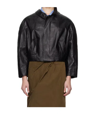 Bally Long-sleeved Leather Jacket